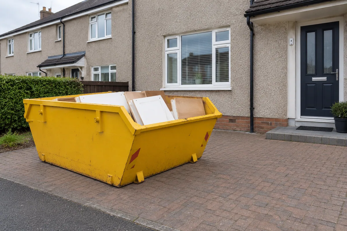 Skip holding dismantled kitchen panels below the rim
